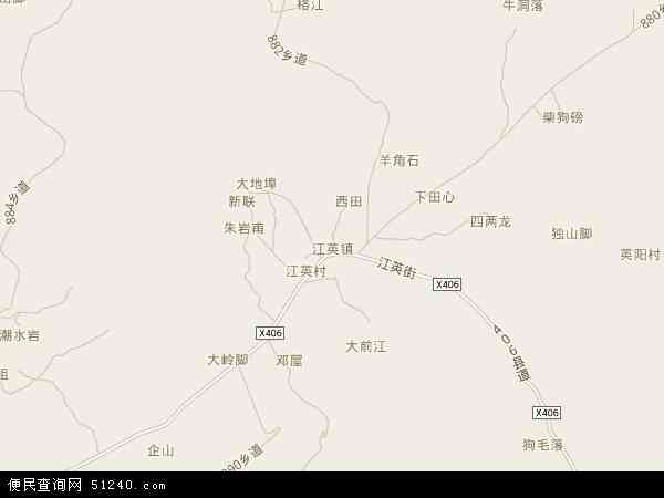 阳山县江英镇卫星地图图片