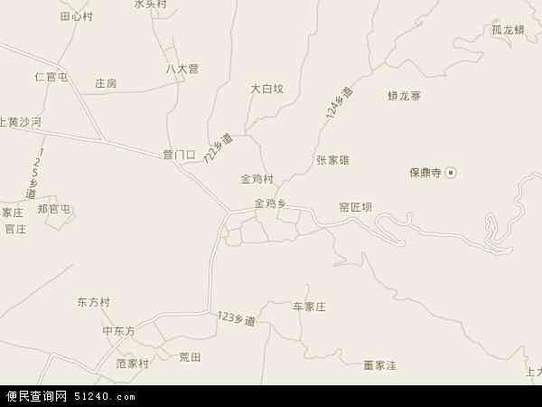金鸡乡地图 - 金鸡乡电子地图 - 金鸡乡高清地图 - 2024年金鸡乡地图