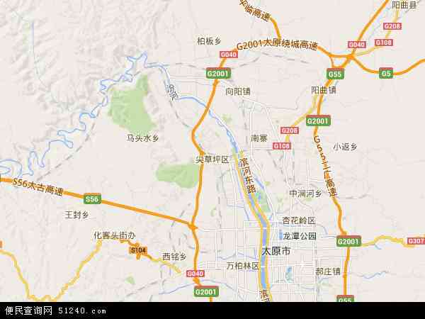 中国 山西省 太原市 尖草坪区尖草坪区卫星地图 本站收录有:2021尖