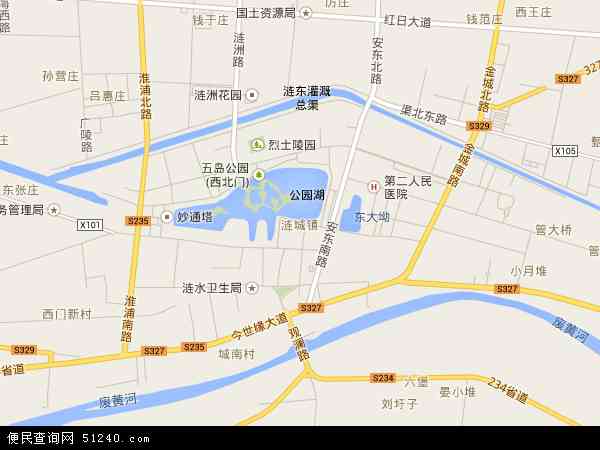 江苏省涟水县城地图图片