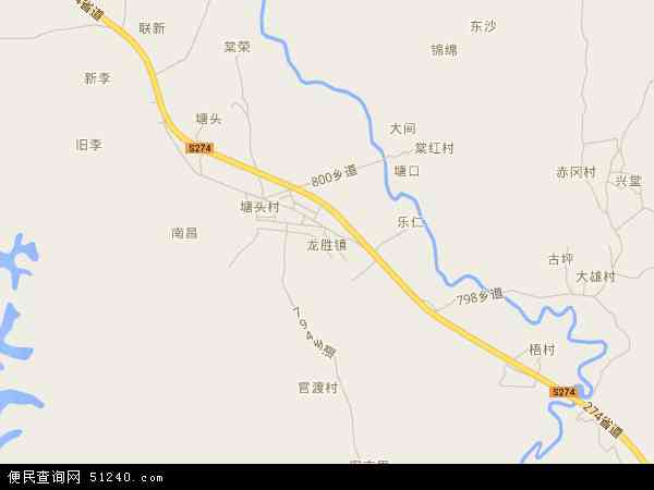 龙胜镇地图 龙胜镇电子地图 龙胜镇高清地图 2021年龙胜镇地图