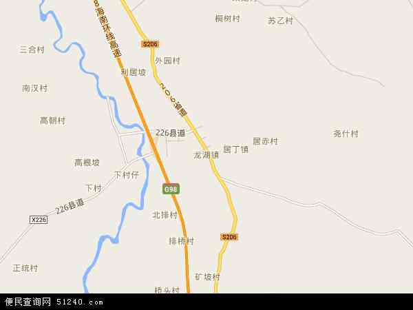 龙湖镇地图 