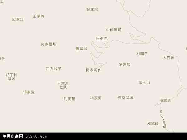 梅家河乡地图 - 梅家河乡电子地图 - 梅家河乡高清地图 - 2024年梅家河乡地图