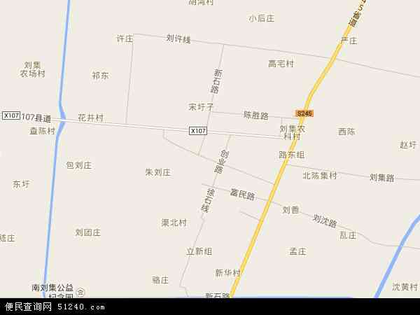 南刘集乡地图 - 南刘集乡电子地图 - 南刘集乡高清地图 - 2024年南刘集乡地图