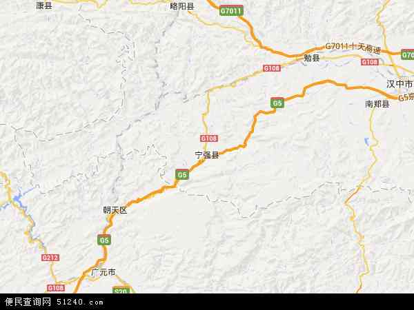 宁强县地图 - 宁强县电子地图 - 宁强县高清地图 - 2024年宁强县地图