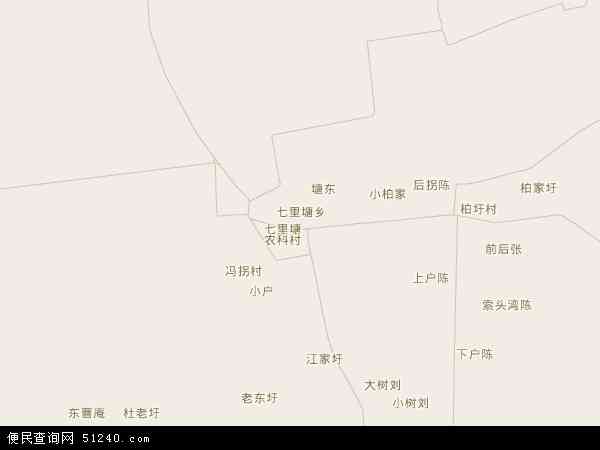 七里塘乡地图 - 七里塘乡电子地图 - 七里塘乡高清地图 - 2024年七里塘乡地图