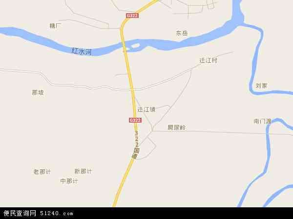 迁江镇地图 - 迁江镇电子地图 - 迁江镇高清地图 - 2024年迁江镇地图