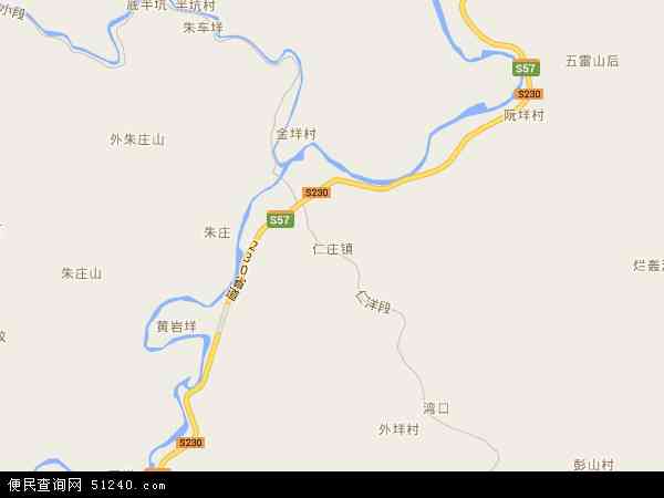 仁庄镇地图 - 仁庄镇电子地图 - 仁庄镇高清地图 - 2024年仁庄镇地图