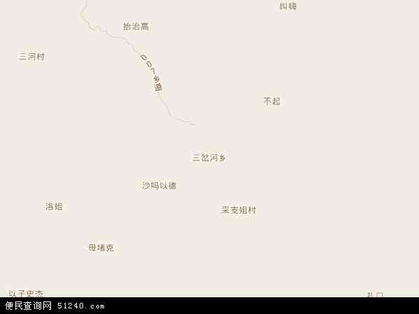 三岔河乡地图 - 三岔河乡电子地图 - 三岔河乡高清地图 - 2024年三岔河乡地图