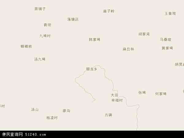 顺龙乡地图 - 顺龙乡电子地图 - 顺龙乡高清地图 - 2024年顺龙乡地图