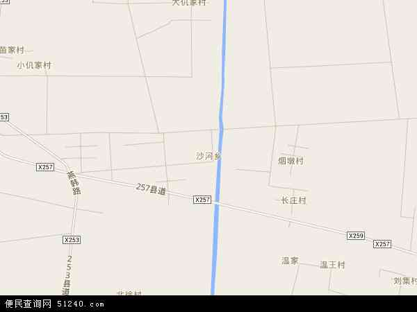 中国 山东省 济南市 商河县 沙河乡沙河乡卫星地图 本站收录有:2021