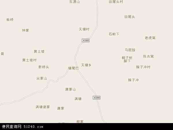 天塘乡地图 - 天塘乡电子地图 - 天塘乡高清地图 - 2024年天塘乡地图