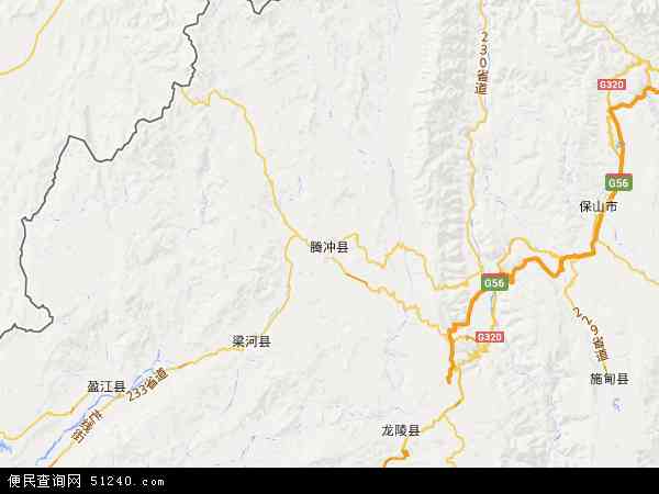 腾冲县地图 - 腾冲县电子地图 - 腾冲县高清地图 - 2024年腾冲县地图
