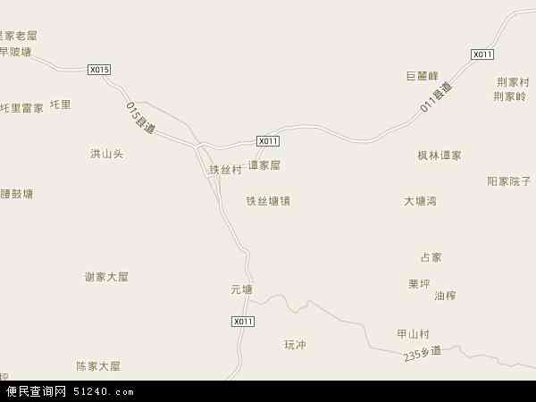 铁丝塘镇地图 - 铁丝塘镇电子地图 - 铁丝塘镇高清地图 - 2024年铁丝塘镇地图