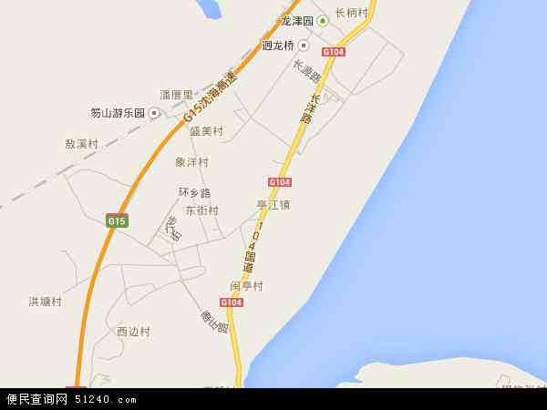 马尾亭江地图图片