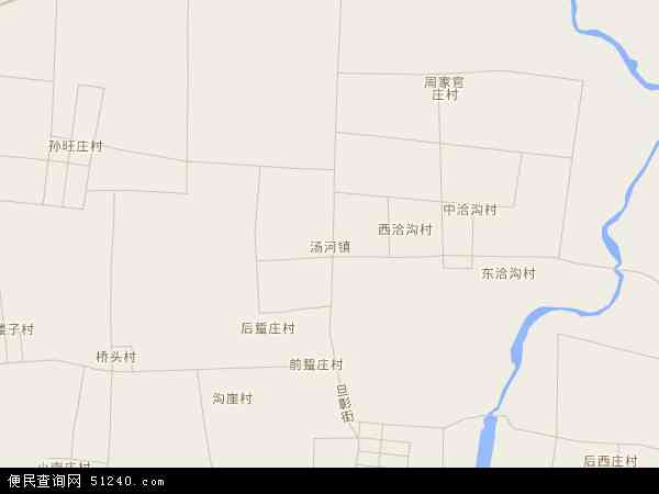汤河镇地图 