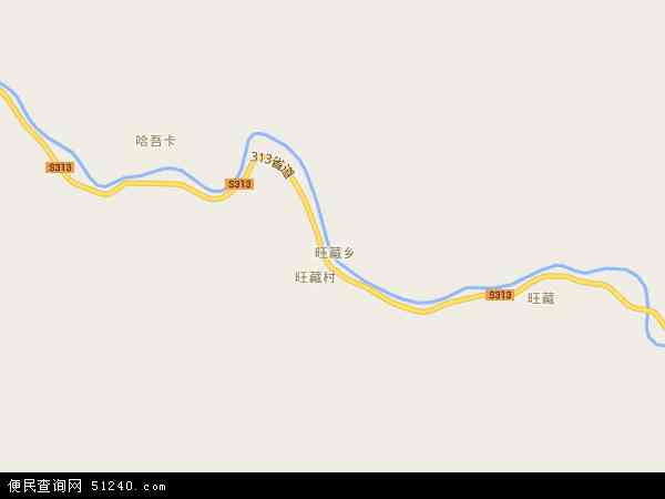旺藏乡地图 - 旺藏乡电子地图 - 旺藏乡高清地图 - 2024年旺藏乡地图