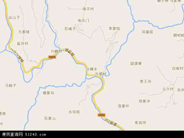 兴峰乡地图 - 兴峰乡电子地图 - 兴峰乡高清地图 - 2024年兴峰乡地图