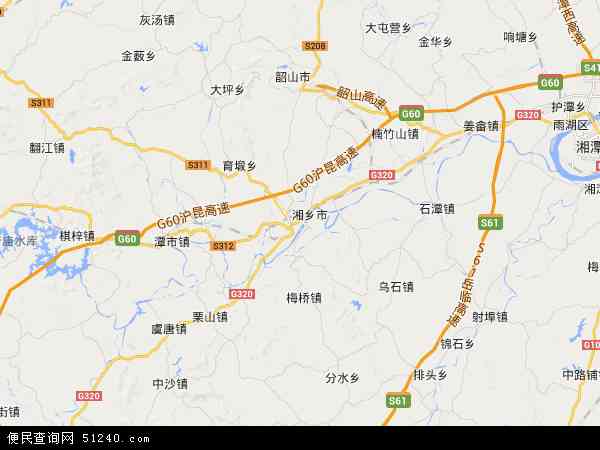 湘乡市地图 - 湘乡市电子地图 - 湘乡市高清地图 - 2024年湘乡市地图