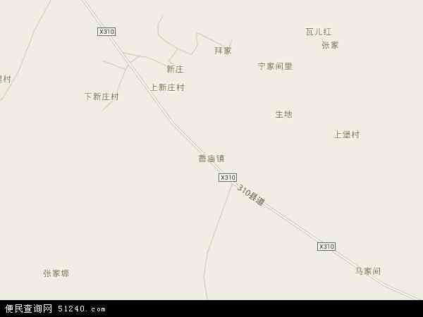 香庙镇地图 - 香庙镇电子地图 - 香庙镇高清地图 - 2024年香庙镇地图