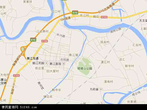 萧江镇地图 - 萧江镇电子地图 - 萧江镇高清地图 - 2024年萧江镇地图