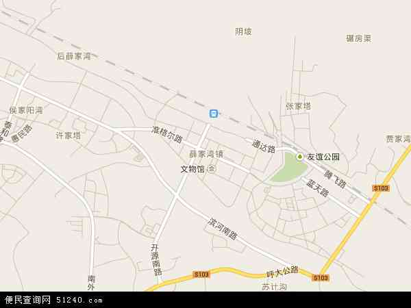 准格尔旗薛家湾镇地图图片