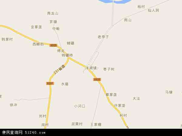 洋湖镇地图 - 洋湖镇电子地图 - 洋湖镇高清地图 - 2026年洋湖镇地图