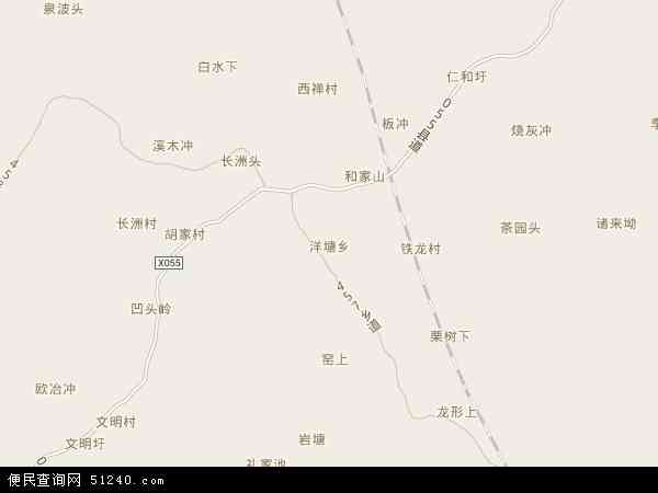 洋塘乡地图 - 洋塘乡电子地图 - 洋塘乡高清地图 - 2026年洋塘乡地图