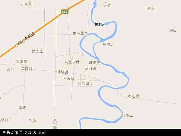 赵河镇地图 - 赵河镇电子地图 - 赵河镇高清地图 - 2024年赵河镇地图