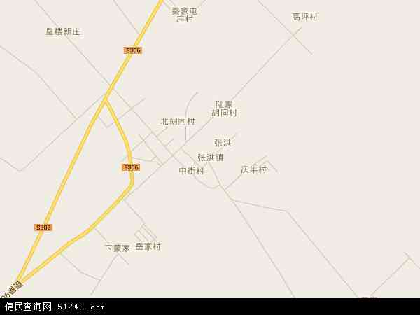 张洪镇地图 - 张洪镇电子地图 - 张洪镇高清地图 - 2024年张洪镇地图