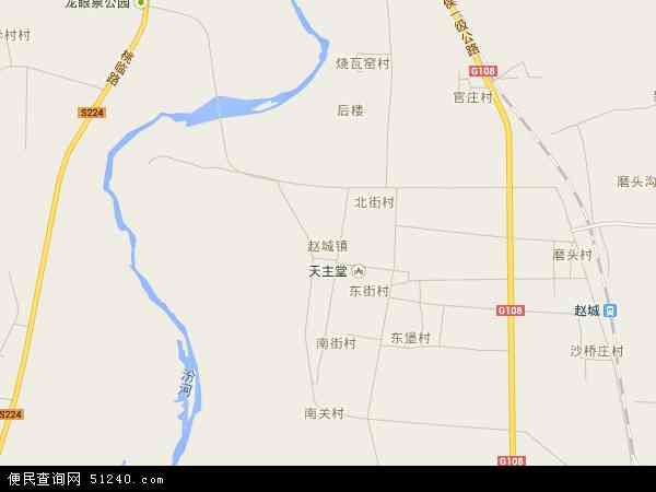 赵城镇地图 - 赵城镇电子地图 - 赵城镇高清地图 - 2024年赵城镇地图