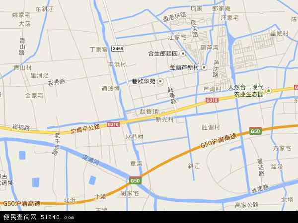 赵巷镇地图 - 赵巷镇电子地图 - 赵巷镇高清地图 - 2024年赵巷镇地图
