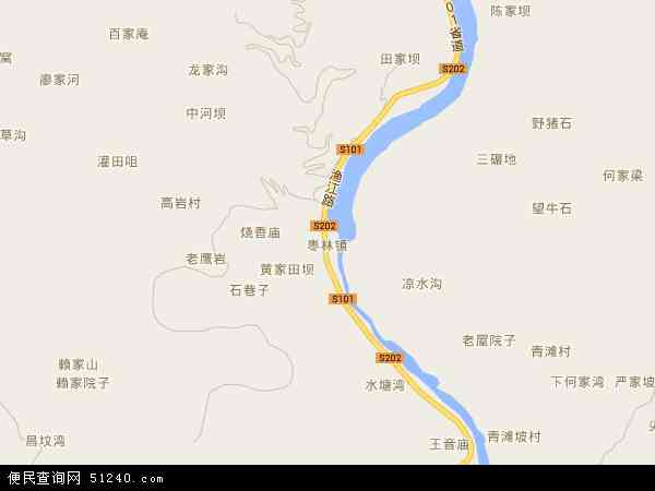 枣林镇地图 - 枣林镇电子地图 - 枣林镇高清地图 - 2024年枣林镇地图