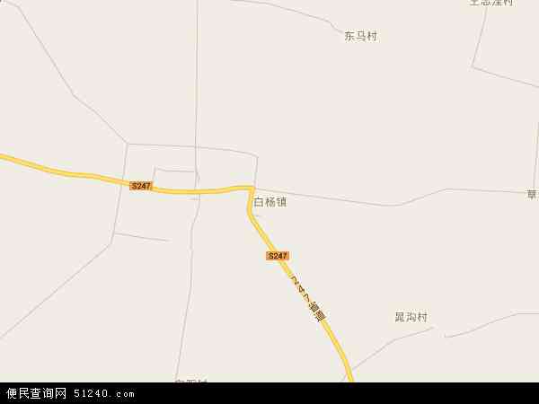 白杨镇地图 - 白杨镇电子地图 - 白杨镇高清地图 - 2024年白杨镇地图