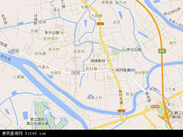 陈村镇地图 - 陈村镇电子地图 - 陈村镇高清地图 - 2024年陈村镇地图