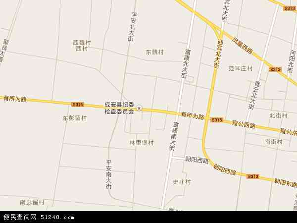 成安镇地图 - 成安镇电子地图 - 成安镇高清地图 - 2024年成安镇地图