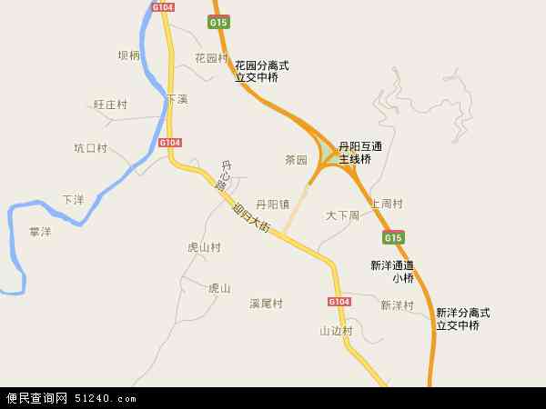 丹阳镇地图 - 丹阳镇电子地图 - 丹阳镇高清地图 - 2024年丹阳镇地图