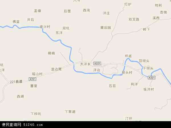 大洋乡地图 - 大洋乡电子地图 - 大洋乡高清地图 - 2024年大洋乡地图