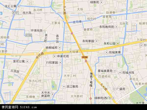 上海宝山区大场镇地图图片