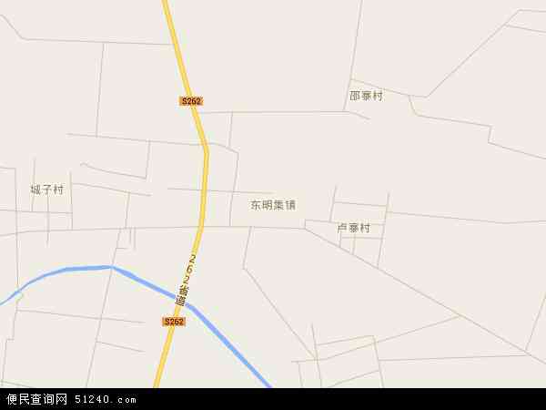 东明集镇地图 