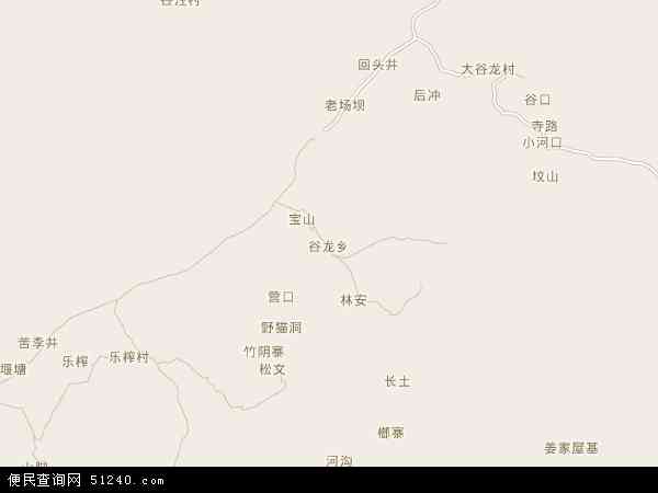 谷龙乡地图 - 谷龙乡电子地图 - 谷龙乡高清地图 - 2024年谷龙乡地图