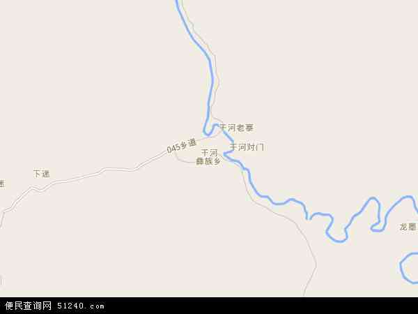 干河彝族乡地图 - 干河彝族乡电子地图 - 干河彝族乡高清地图 - 2024年干河彝族乡地图