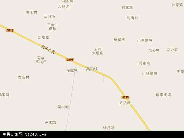 高阳镇地图 - 高阳镇电子地图 - 高阳镇高清地图 - 2024年高阳镇地图