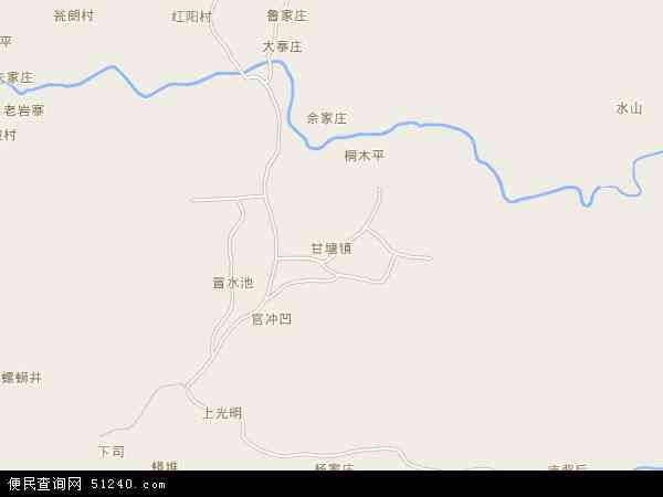 甘塘镇地图 - 甘塘镇电子地图 - 甘塘镇高清地图 - 2024年甘塘镇地图