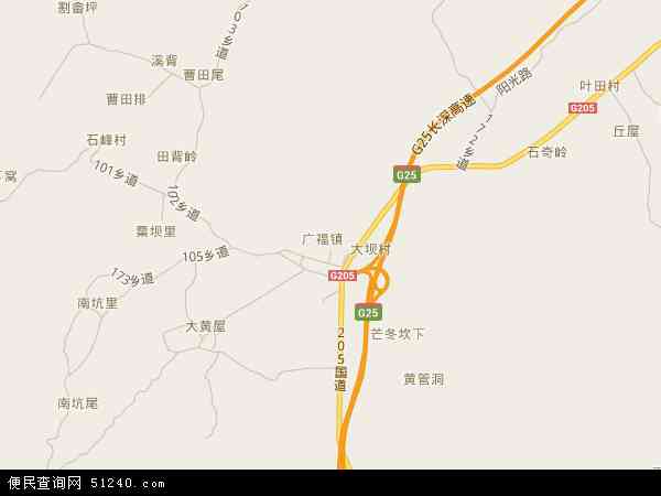 广福镇地图 - 广福镇电子地图 - 广福镇高清地图 - 2024年广福镇地图
