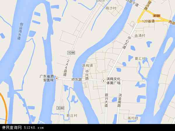 洪梅镇地图 - 洪梅镇电子地图 - 洪梅镇高清地图 - 2024年洪梅镇地图