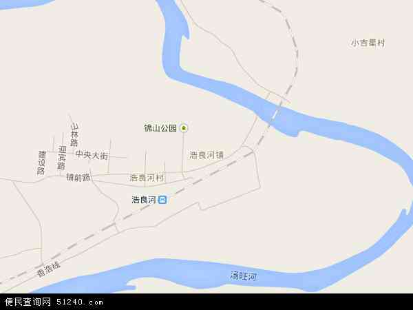 浩良河镇地图 - 浩良河镇电子地图 - 浩良河镇高清地图 - 2024年浩良河镇地图