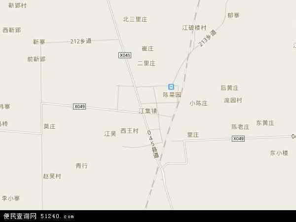 江集镇地图 - 江集镇电子地图 - 江集镇高清地图 - 2024年江集镇地图