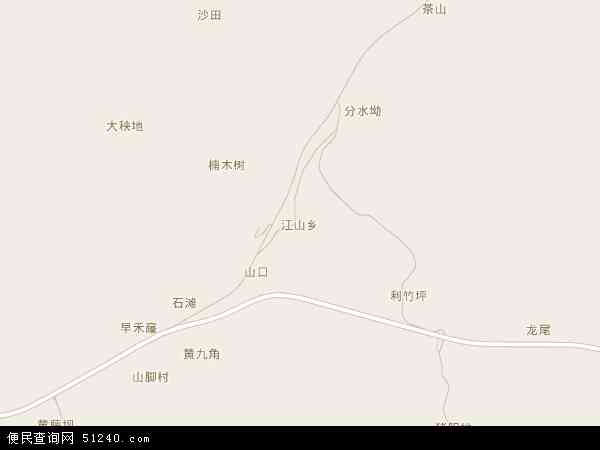 江山乡地图 - 江山乡电子地图 - 江山乡高清地图 - 2024年江山乡地图