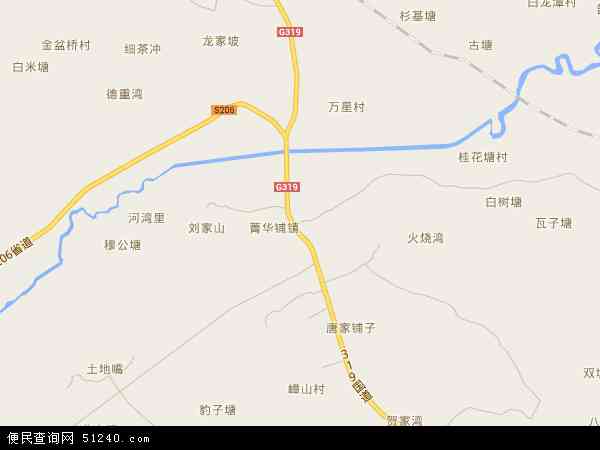 菁华铺乡地图 - 菁华铺乡电子地图 - 菁华铺乡高清地图 - 2024年菁华铺乡地图